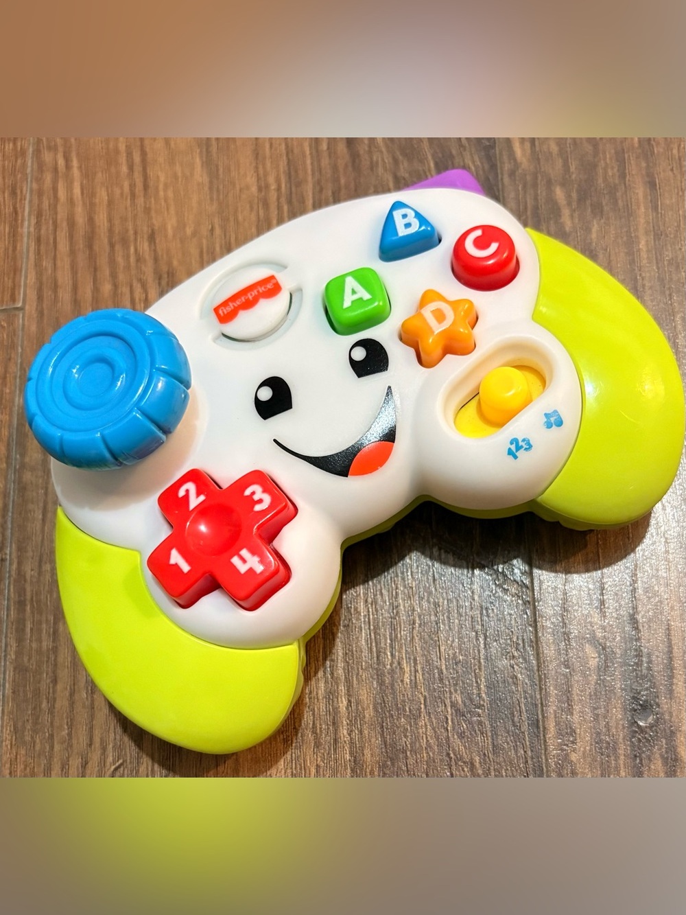 Fisher-Price White, Yellow & Blue Interactive Baby Game Controller Toy
